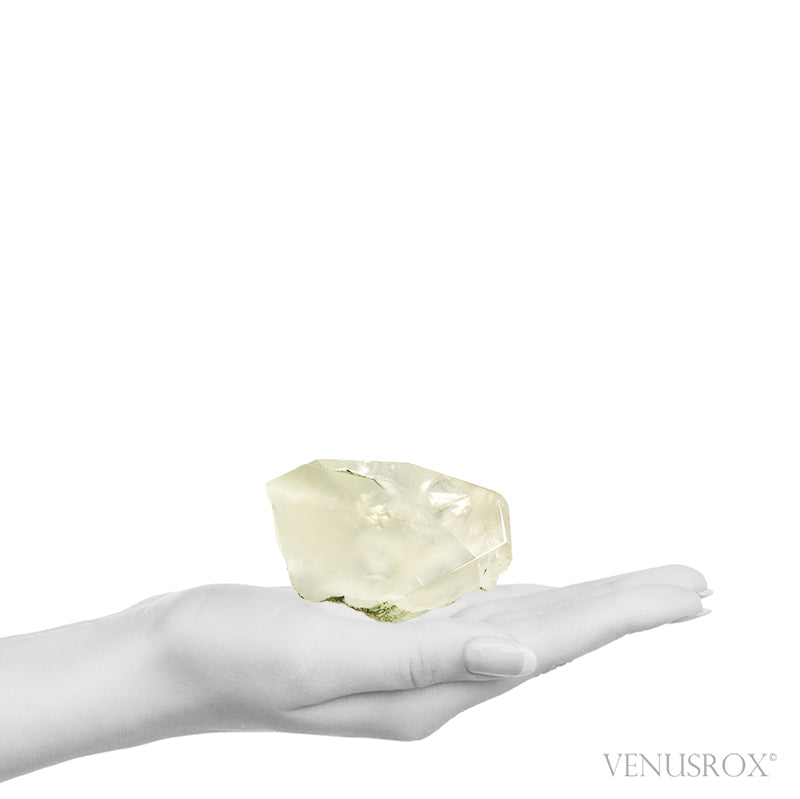 Calcite with Okenite Part Polished/Part Natural Crystal from India | Venusrox