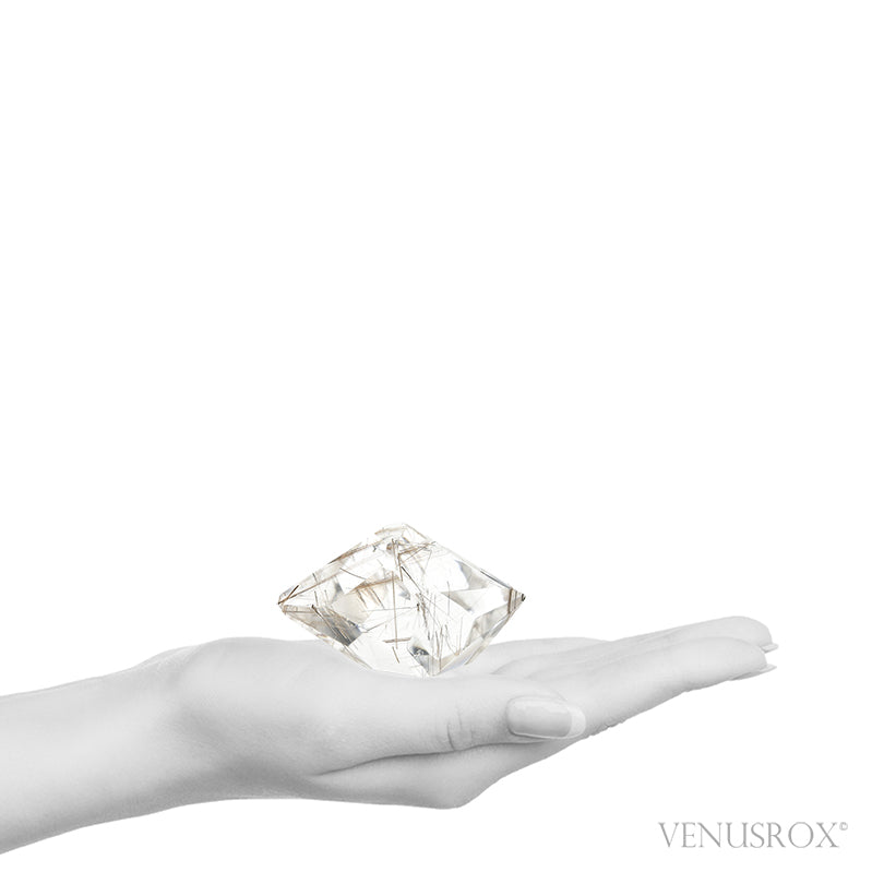 Rutilated Quartz Polished Crystal from Brazil | Venusrox