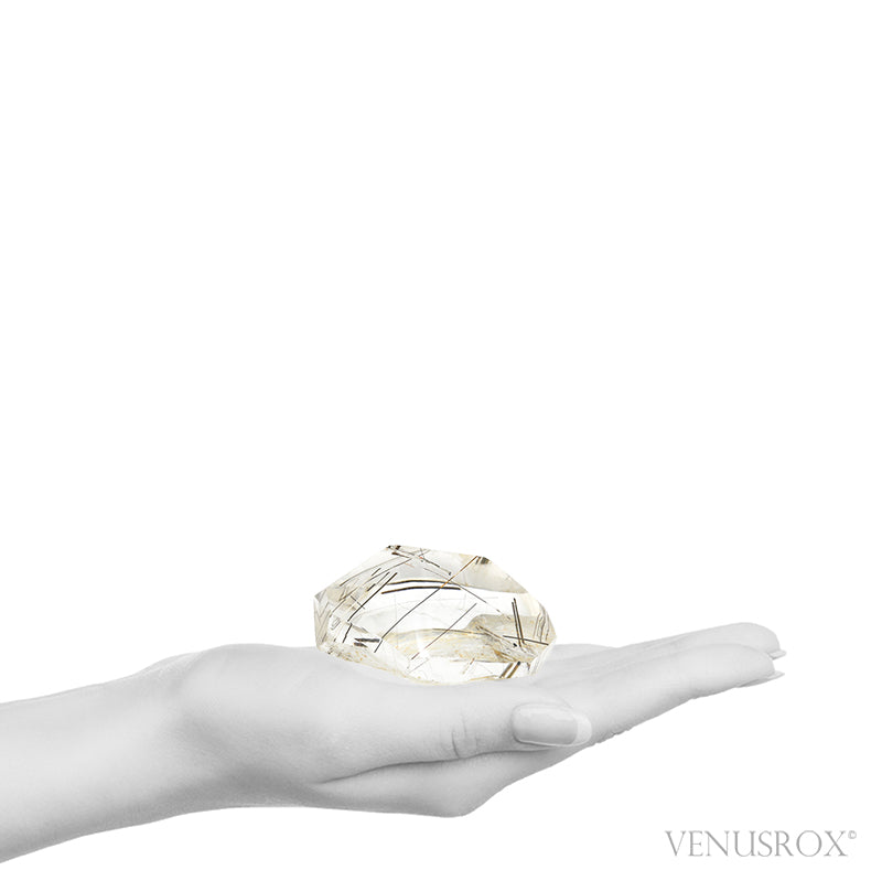 Rutilated Quartz Polished Crystal from Brazil | Venusrox