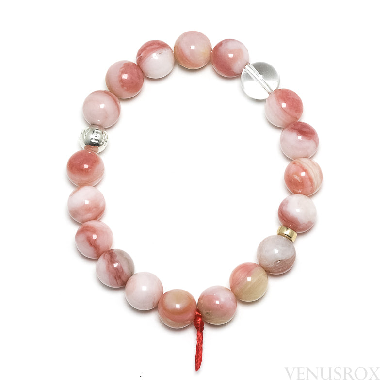 Pink Opal Bead Bracelet from Peru | Venusrox
