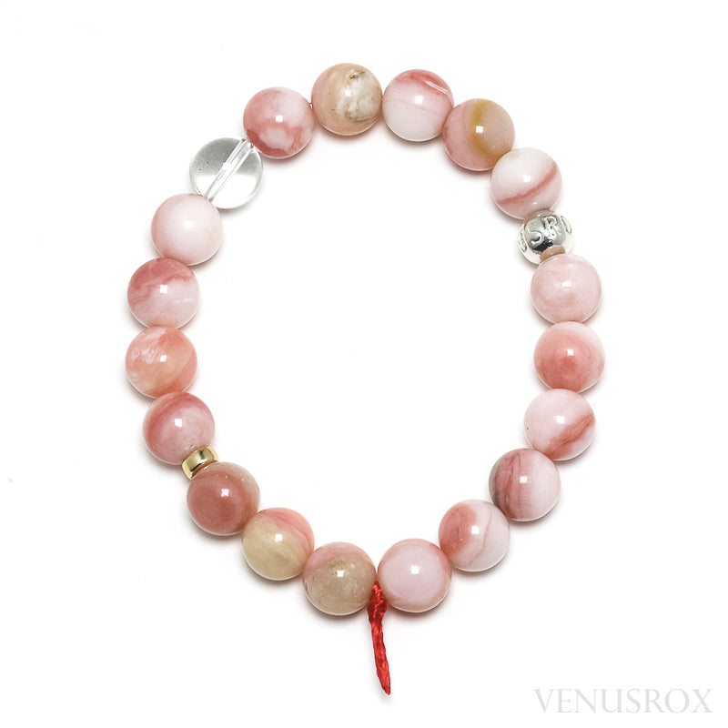 Pink Opal Bead Bracelet from Peru | Venusrox