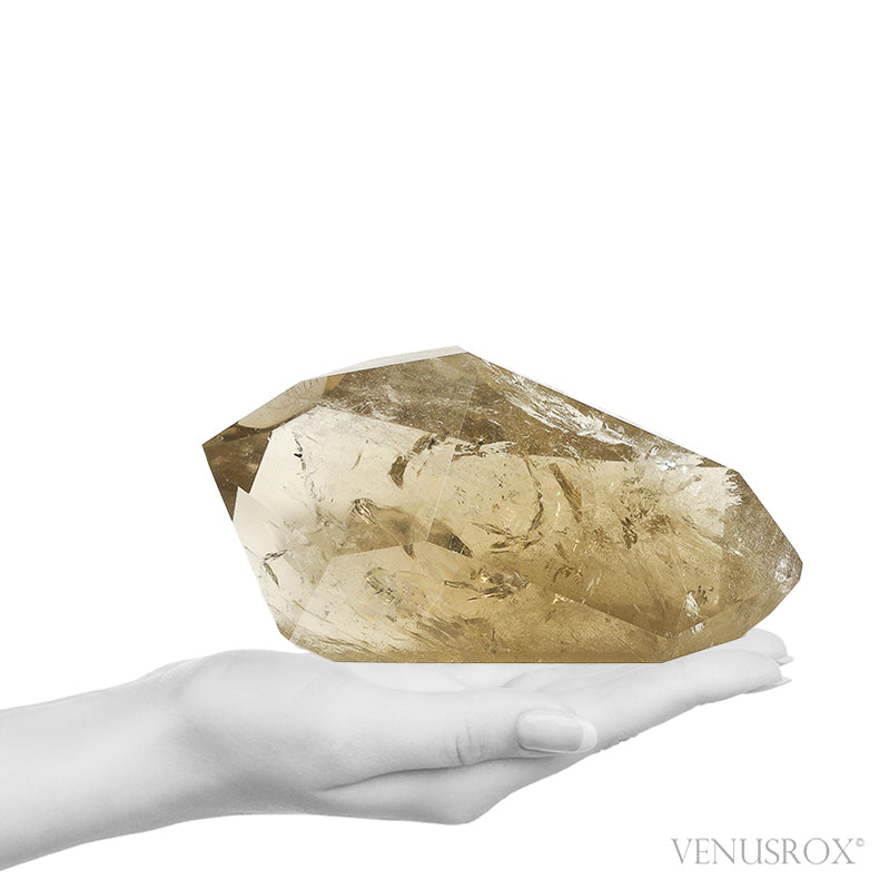 Natural Citrine Polished 'Double Terminated Point from Brazil | Venusrox