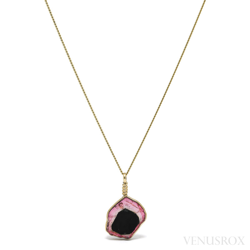 Pink & Green Tourmaline Polished Slice from Minas Gerais, Brazil | Venusrox