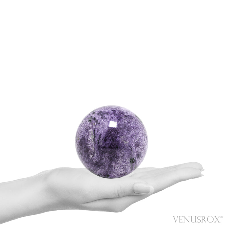 Charoite with Aegirine Polished Sphere from Sakha Republic, Siberia, Russia | Venusrox