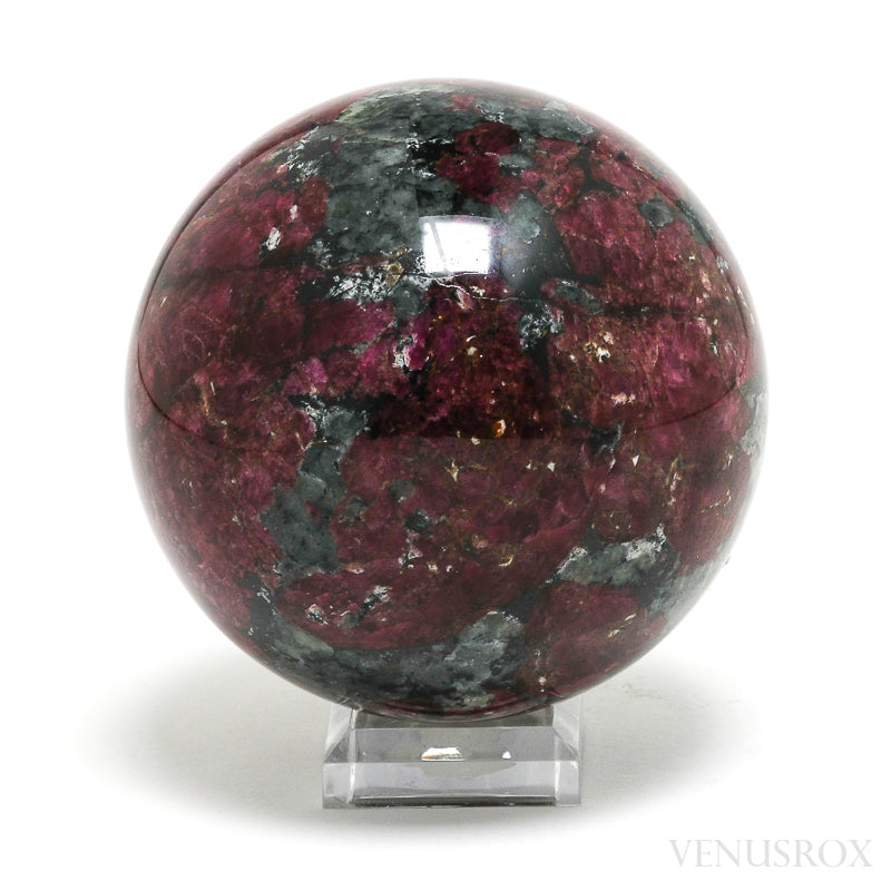 Eudialyte with Aegirine and Nepheline Polished Sphere from Kola Peninsula, Russia | Venusrox