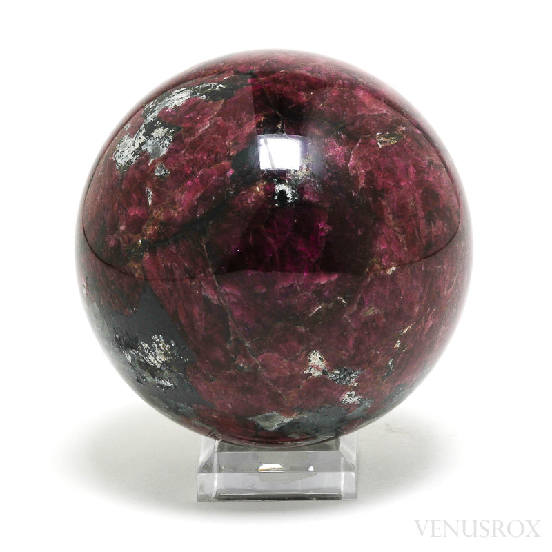 Eudialyte with Aegirine and Nepheline Polished Sphere from Kola Peninsula, Russia | Venusrox