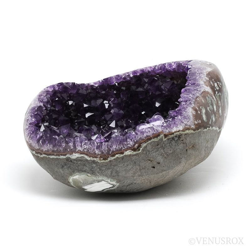 Amethyst with Agate & Matrix Part Polished/Part Natural Cluster from Uruguay | Venusrox