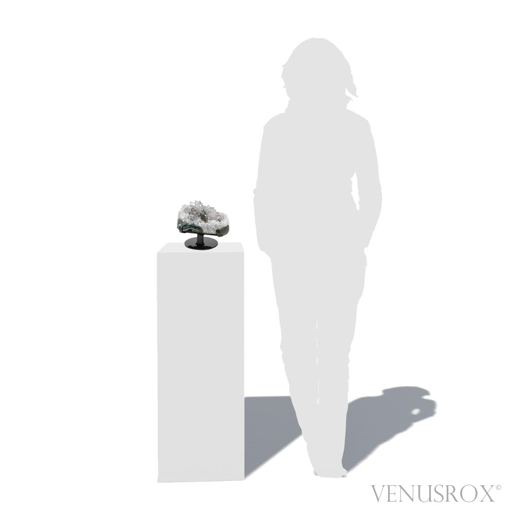 Clear Quartz Natural Cluster from Uruguay mounted on a bespoke stand | Venusrox