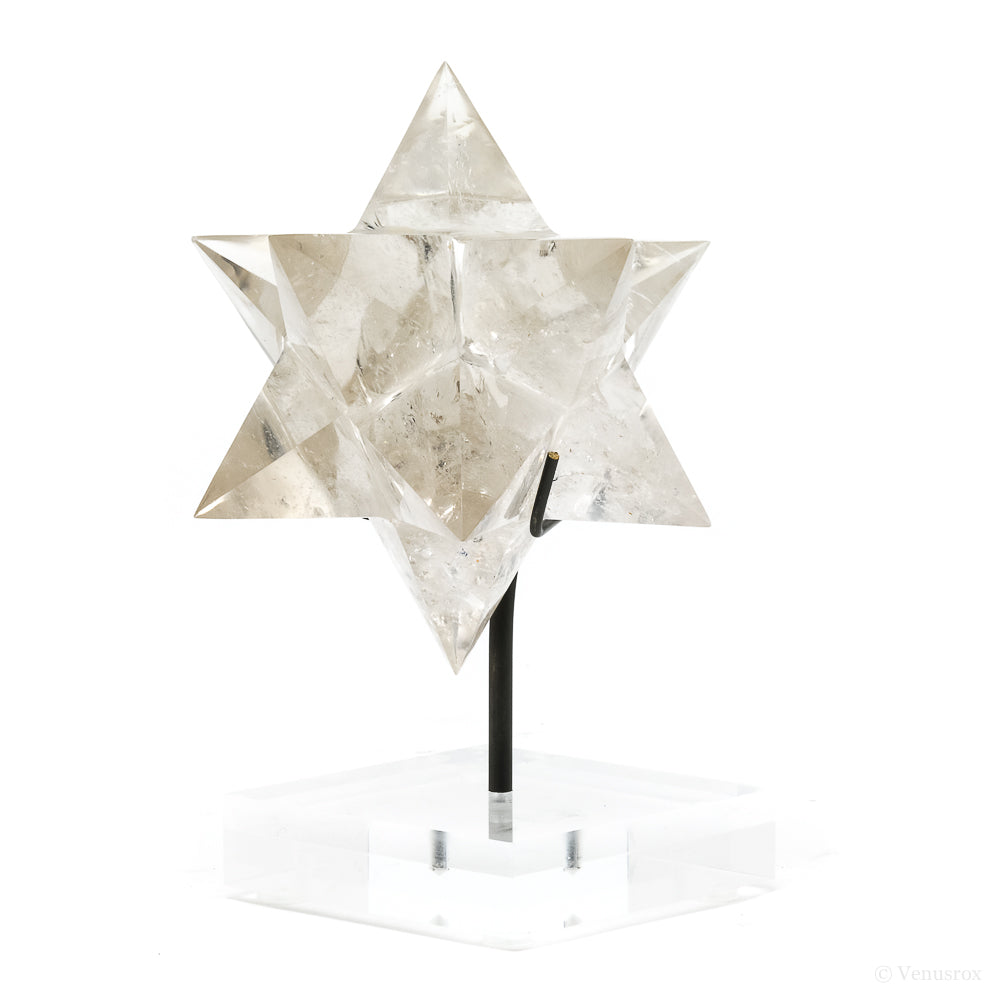 Smoky Quartz Polished Star from Brazil mounted on a bespoke stand | Venusrox