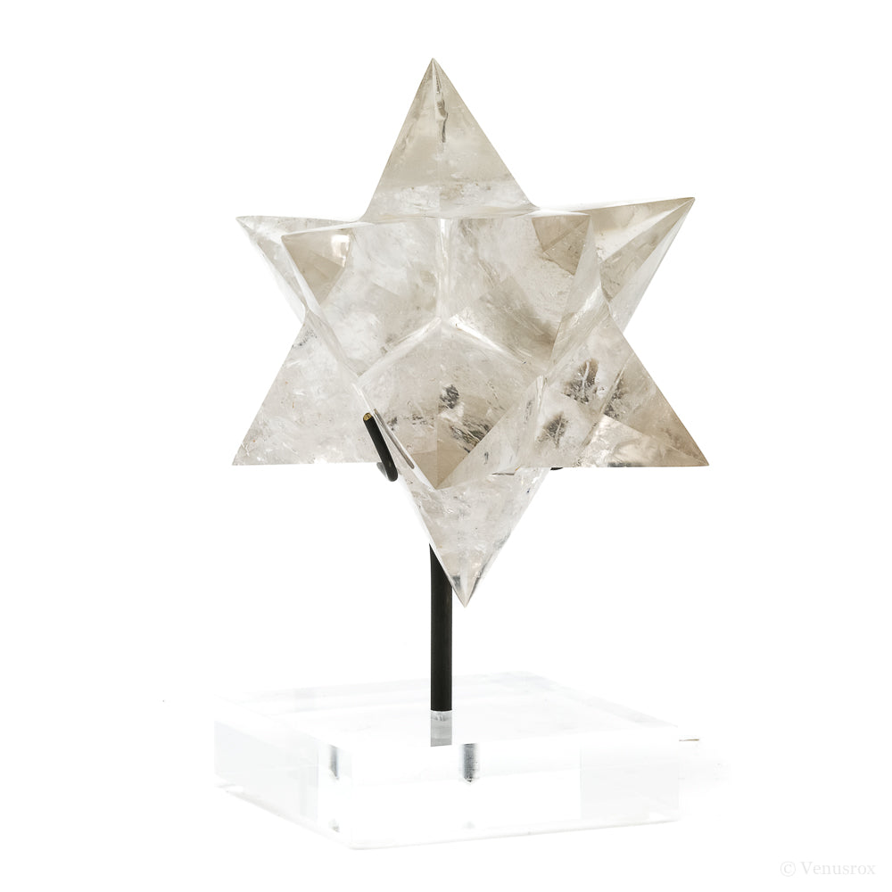 Smoky Quartz Polished Star from Brazil mounted on a bespoke stand | Venusrox