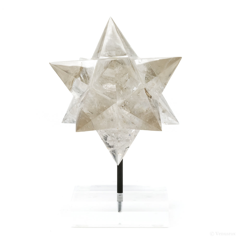 Smoky Quartz Polished Star from Brazil mounted on a bespoke stand | Venusrox