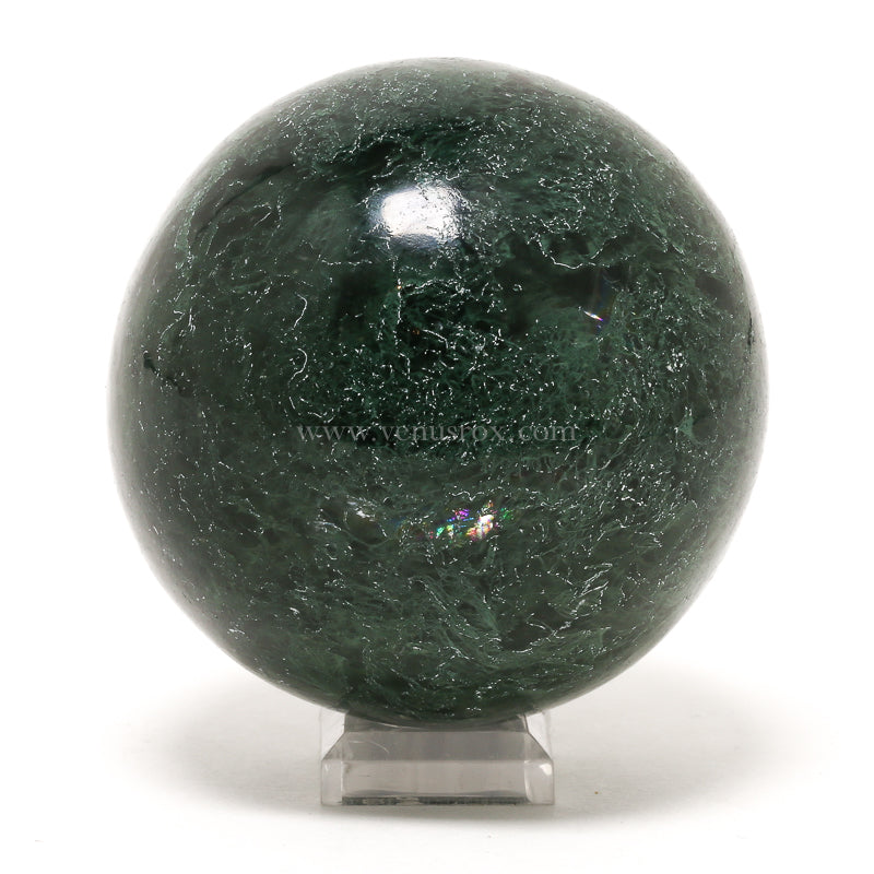 Moss Calcite Polished Sphere from India | Venusrox
