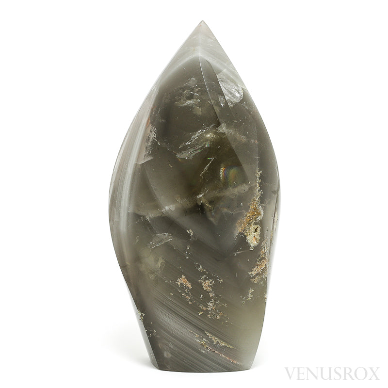 Phantom Smoky Quartz Polished Flame from Brazil | Venusrox