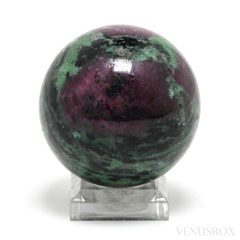 Ruby and Zoisite Polished Sphere from India | Venusrox