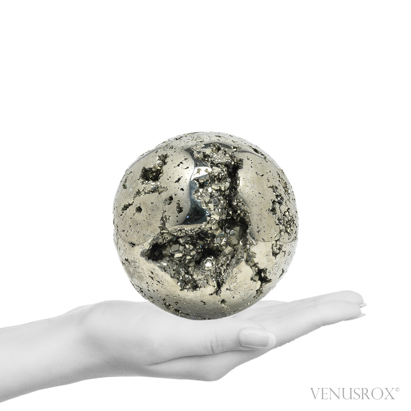 Pyrite Geode Sphere from Peru | Venusrox