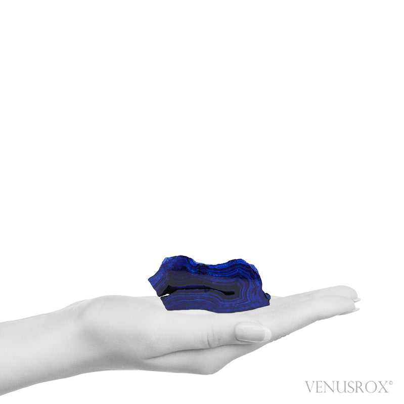 Azurite Part-Polished/Part-Natural Crystal from the Altai Mountains, Siberia, Russia | Venusrox