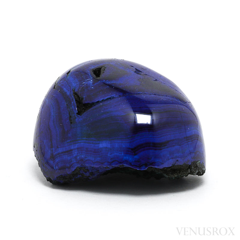 Azurite with Malachite & Matrix Part-Polished/Part-Natural Crystal from the Altai Mountains, Siberia, Russia | Venusrox