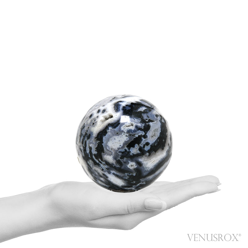Agate with Quartz Polished Sphere from Uruguay | Venusrox