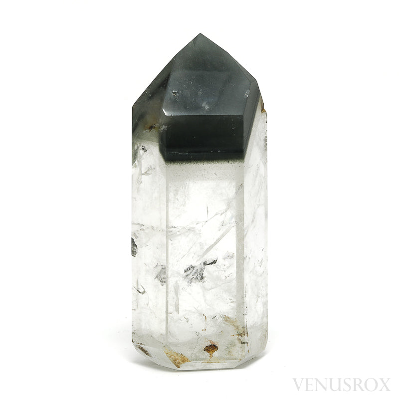 Chlorite Phantom Quartz Polished Point from Brazil | Venusrox