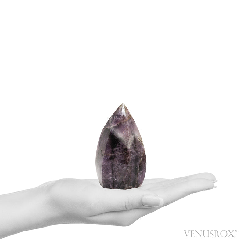 Amethyst Trapiche Polished Flame from Rondônia, Brazil | Venusrox