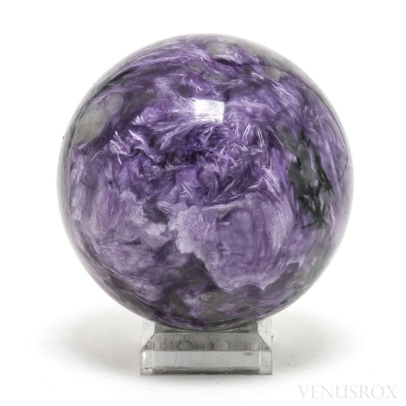 Charoite with Aegirine Polished Sphere from Sakha Republic, Siberia, Russia | Venusrox