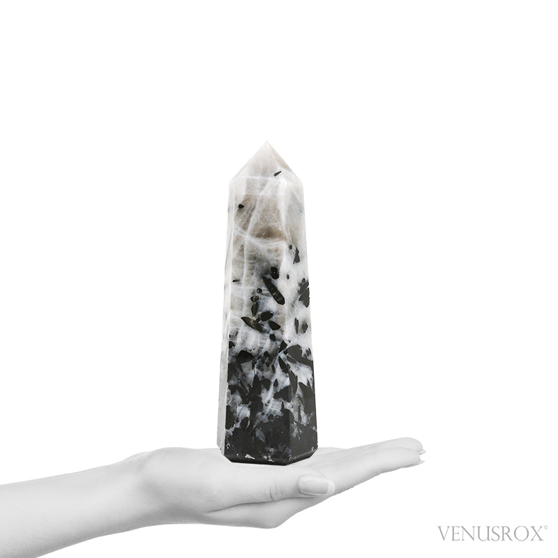 Tourmalinated Quartz Polished Point from Brazil | Venusrox
