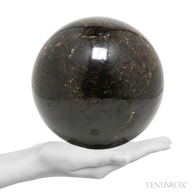Star Almandine Garnet Polished Sphere from India | Venusrox