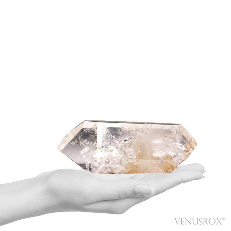 Clear Quartz with Penetrators Polished Double Terminated Point from Brazil | Venusrox