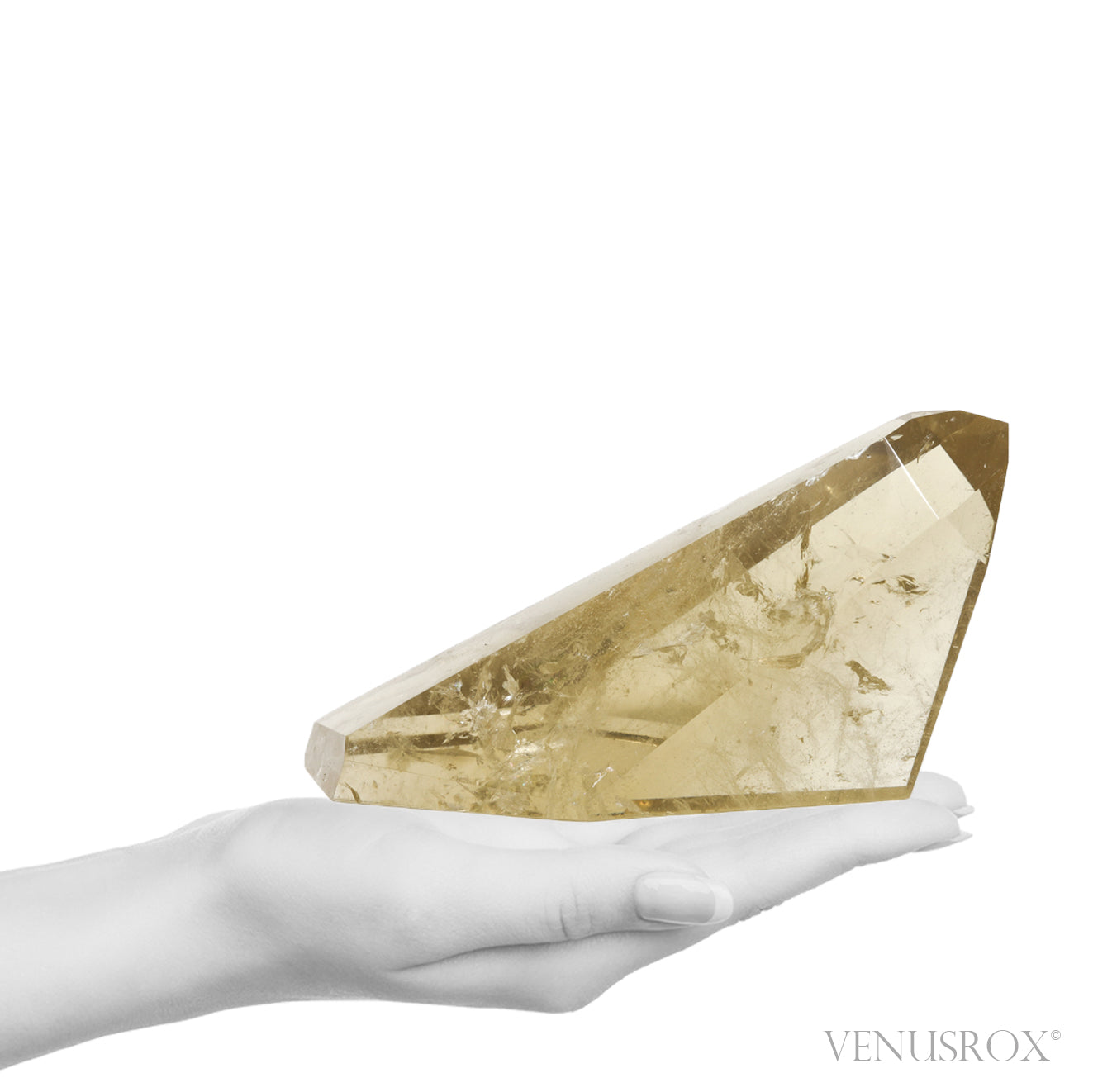 Natural Citrine Polished Point from the Morro Redondo Mine, Coronel Murta, Minas Gerais, Brazil | Venusrox