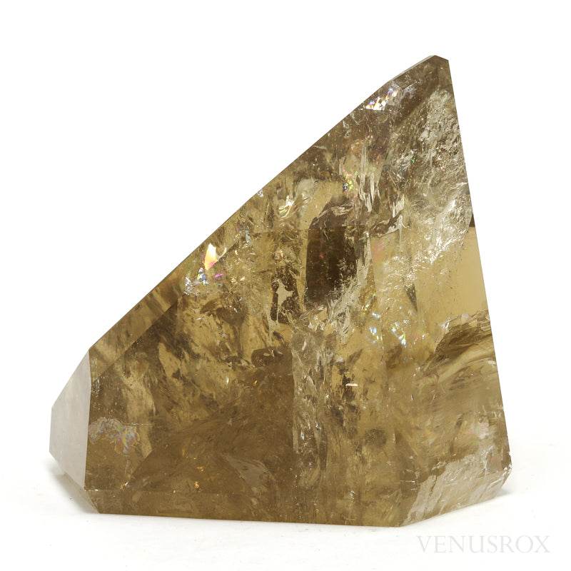 Natural Citrine Polished Point from the Morro Redondo Mine, Coronel Murta, Minas Gerais, Brazil | Venusrox