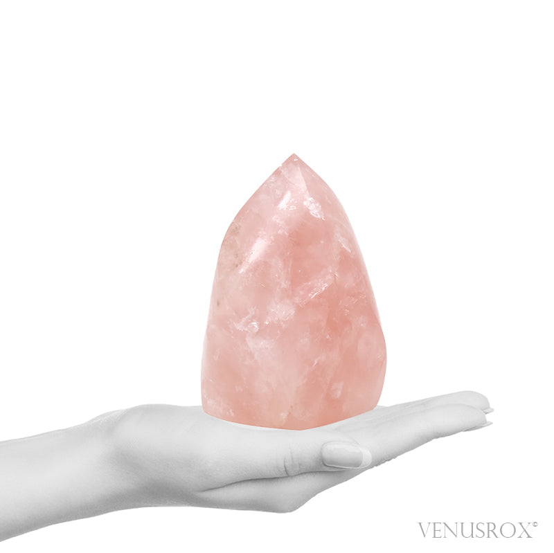 Rose Quartz Polished Flame from Brazil | Venusrox