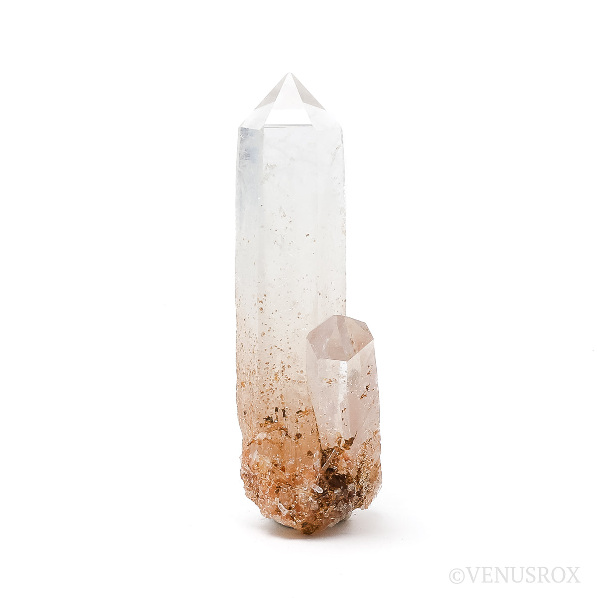 Blue Smoke/Mango Quartz Natural Point from the Santander Province, Colombia | Venusrox
