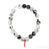 Tourmalinated Quartz Bead Bracelet from Brazil | Venusrox