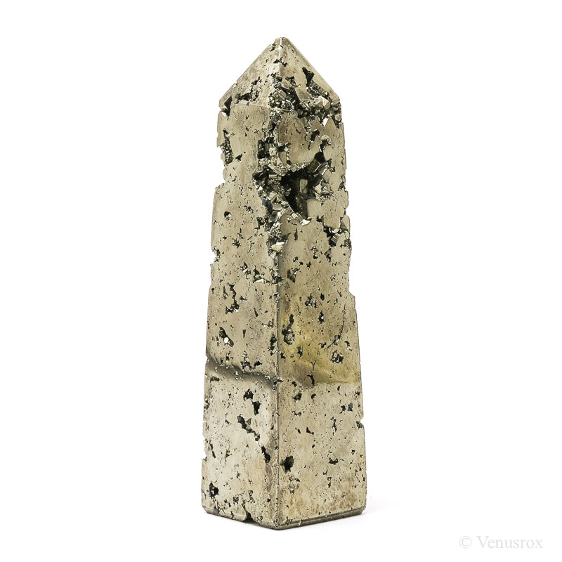 Pyrite Polished/Natural Geode Point from Peru | Venusrox