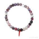 Lepidolite with Pink Tourmaline Bead Bracelet from Brazil | Venusrox