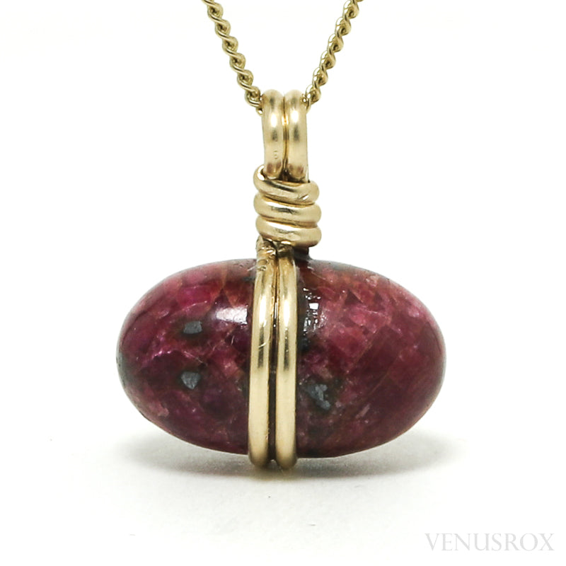 Ruby Polished Crystal Pendant from India | Venusrox
