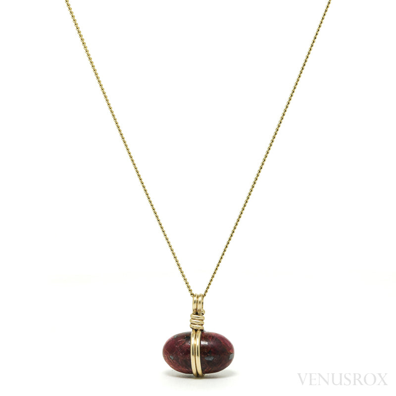 Ruby Polished Crystal Pendant from India | Venusrox