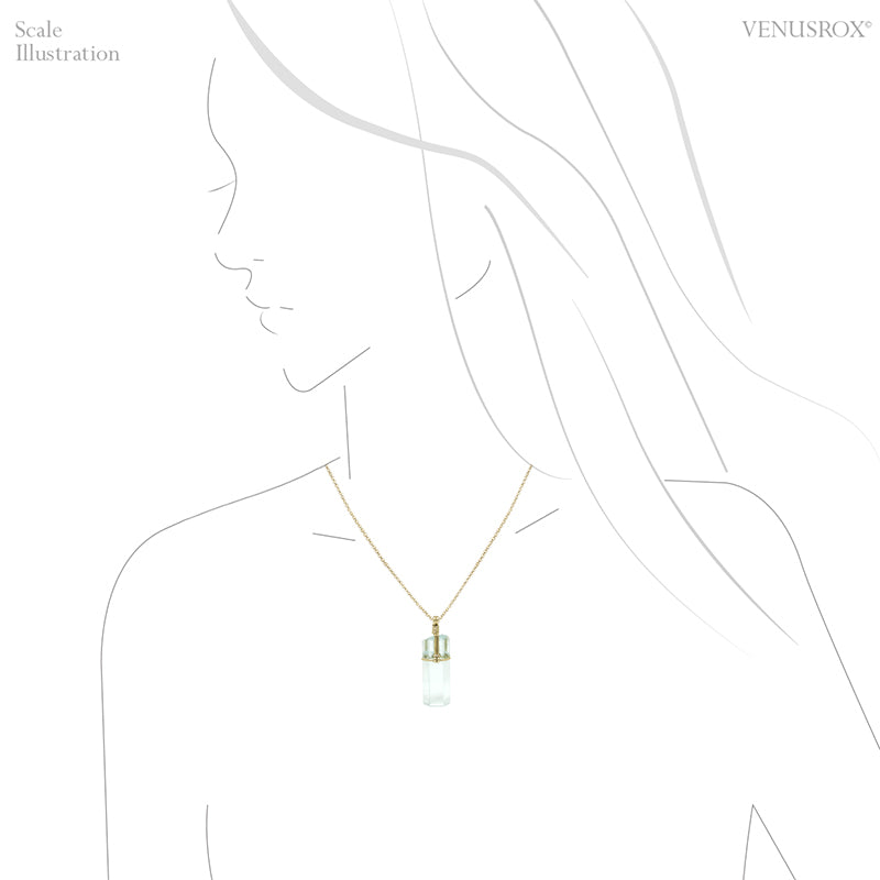 Aquamarine Natural Crystal Pendant from Pakistan | Venusrox