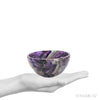 Chevron Amethyst Polished Bowl from India | Venusrox