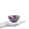 Chevron Amethyst Polished Bowl from India | Venusrox