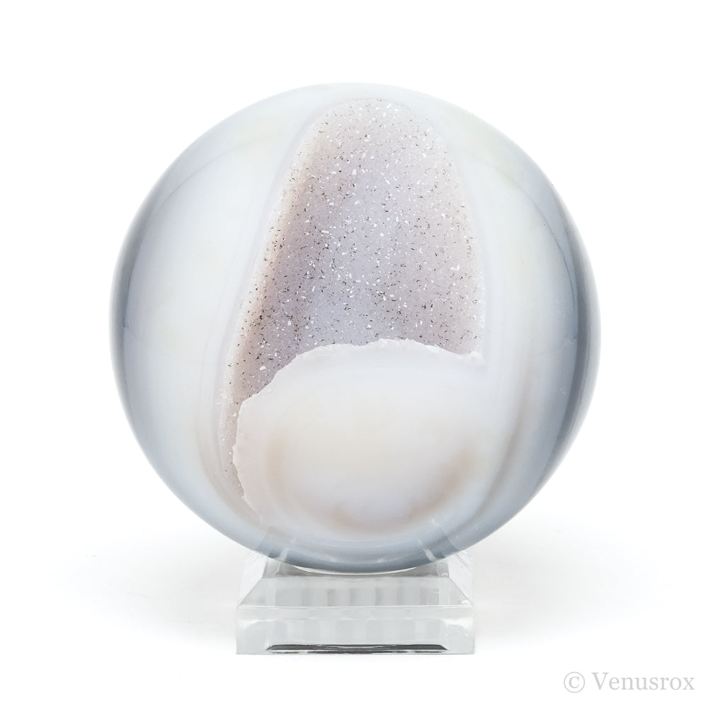 Agate with Quartz Geode Sphere from Brazil | Venusrox