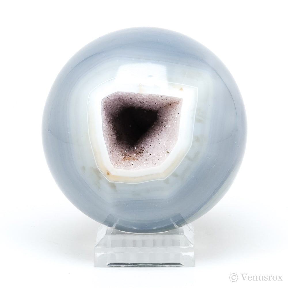 Amethyst with Agate Geode Sphere from Brazil | Venusrox