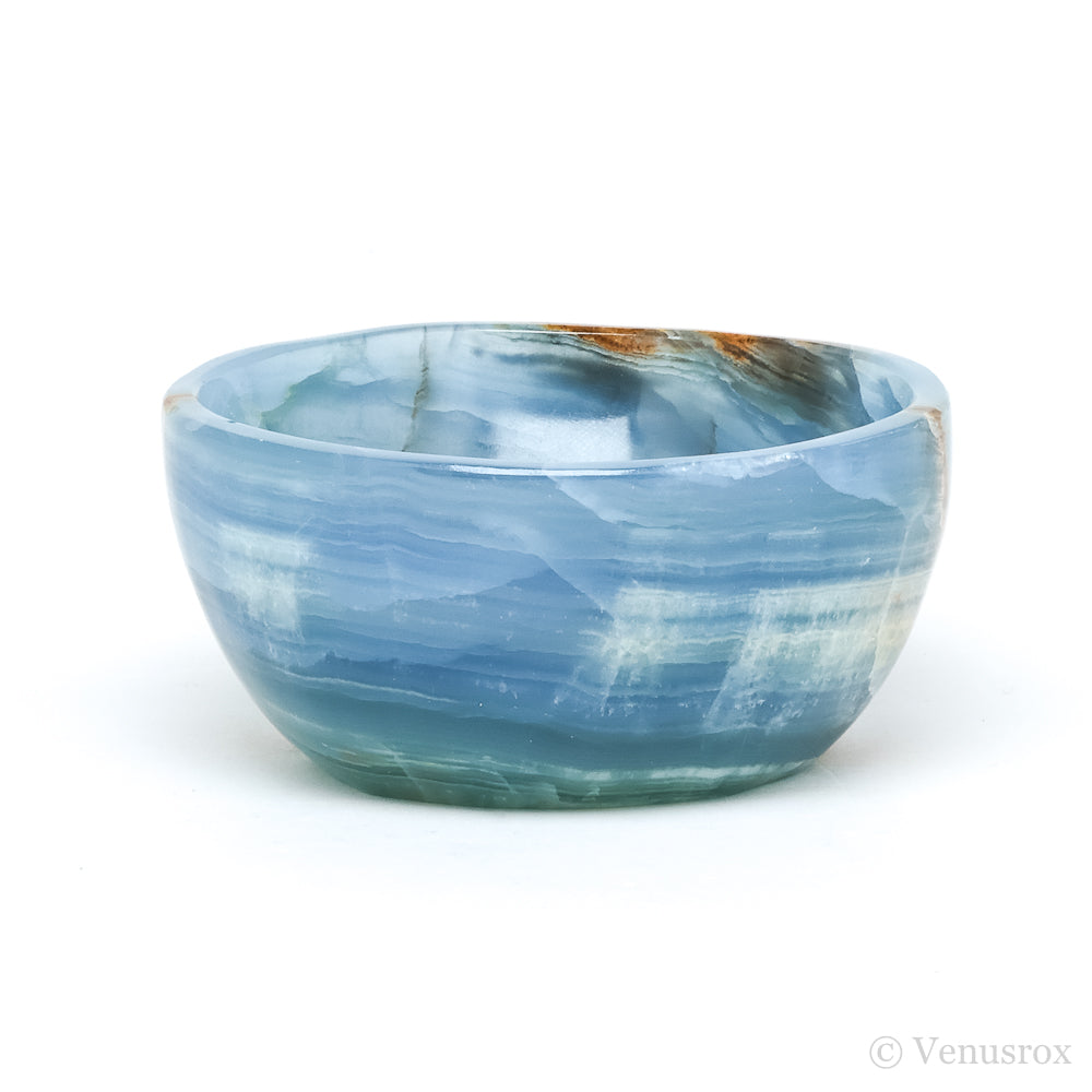 Blue Calcite Polished Bowl from Argentina | Venusrox