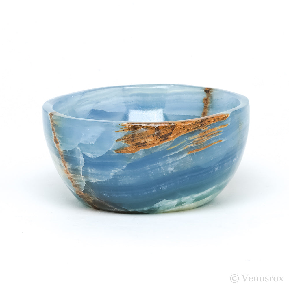Blue Calcite Polished Bowl from Argentina | Venusrox