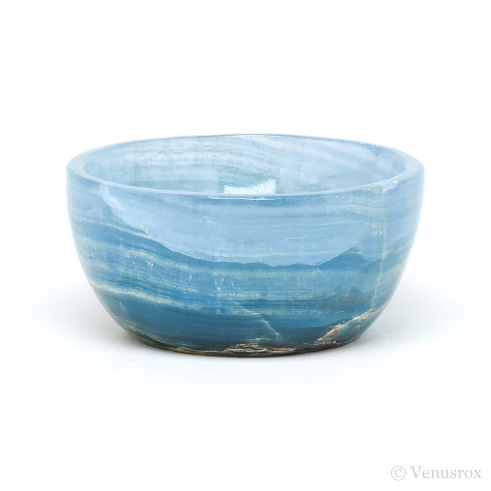 Blue Calcite Polished Bowl from Argentina | Venusrox