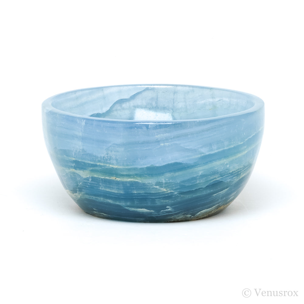 Blue Calcite Polished Bowl from Argentina | Venusrox