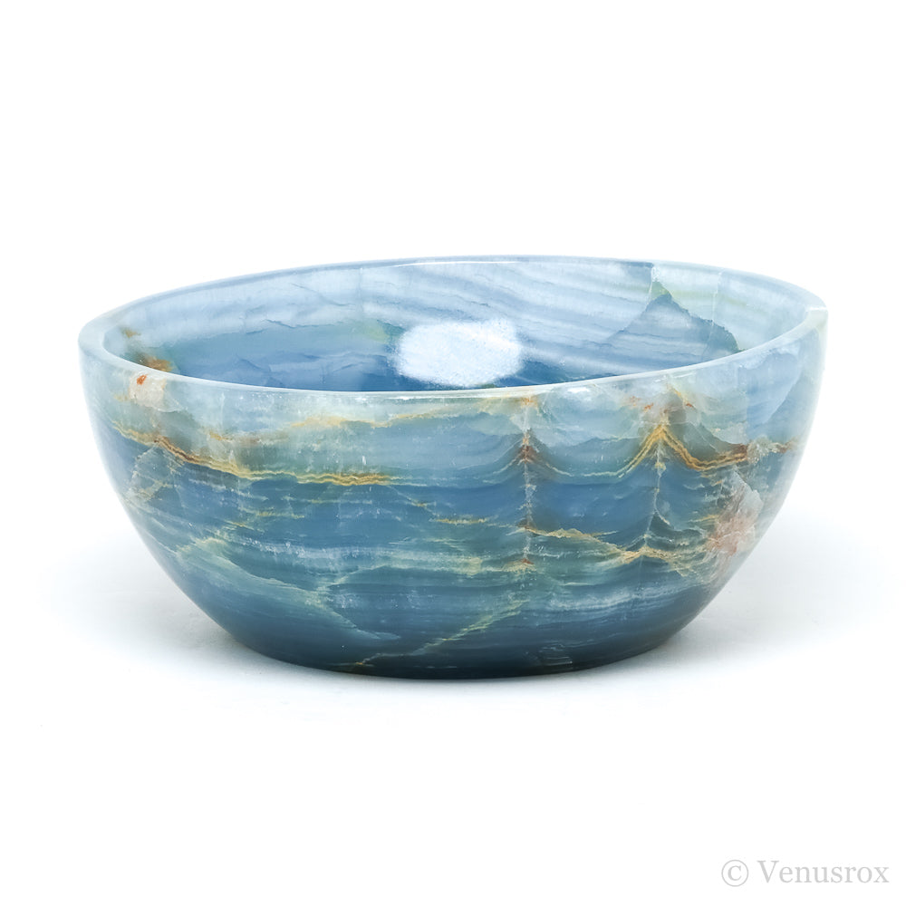 Blue Calcite Polished Bowl from Argentina | Venusrox