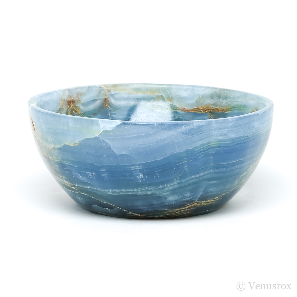 Blue Calcite Polished Bowl from Argentina | Venusrox