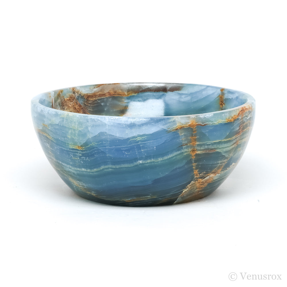 Blue Calcite Polished Bowl from Argentina | Venusrox