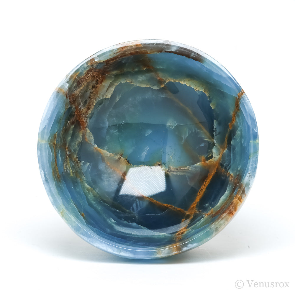 Blue Calcite Polished Bowl from Argentina | Venusrox